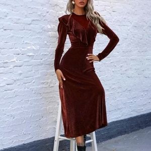 2BDONATED - SHEIN Shimmer Ruffle Dress